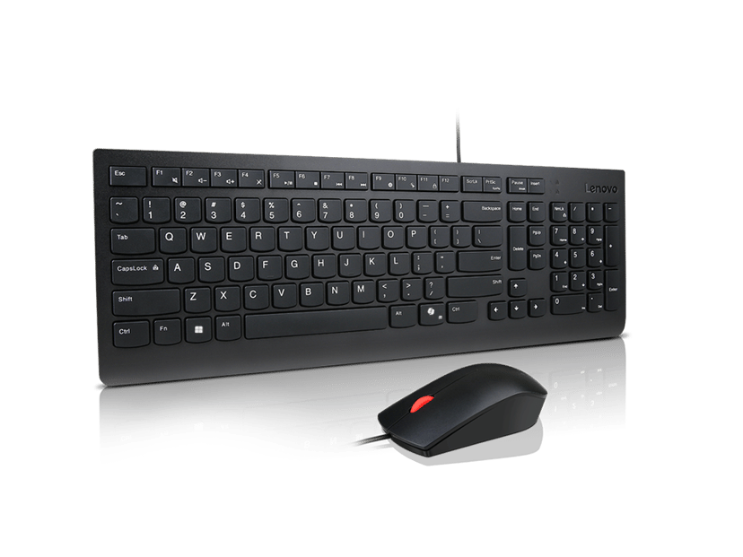 Lenovo 4X31R64446 näppäimistö Sisältää hiiren Universaali USB Pohjoismainen musta Langallinen Pohjoismainen