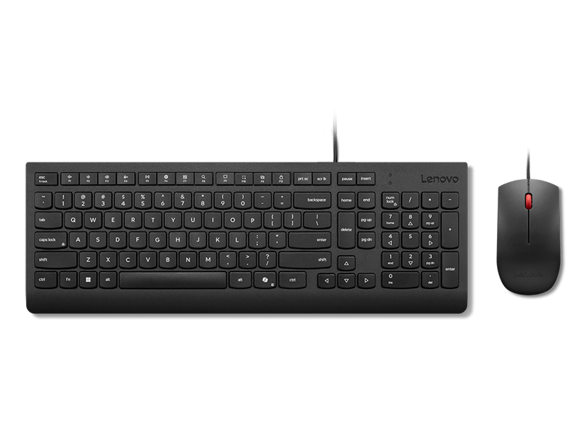 Lenovo 4X31R64446 näppäimistö Sisältää hiiren Universaali USB Pohjoismainen musta Langallinen Pohjoismainen