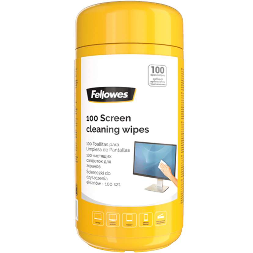 Fellowes Wet Wipes - Screen/LCD/TFT