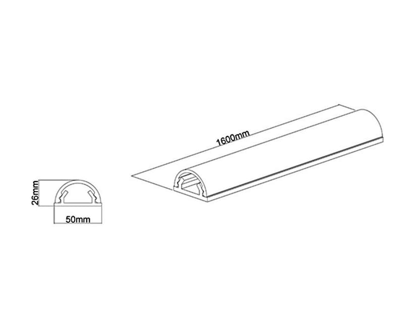 Multibrackets M Universal Cable Cover 50 mm x 1,6 m