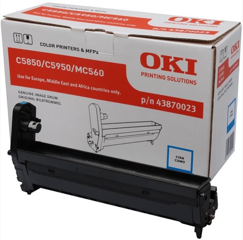 OKI Trommel Cyan 20K Sidor - C5850/5950