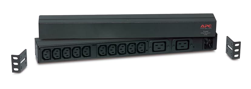 APC RACK PDU BASIC 1 U 16A 230V tehonjakeluyksikkö 12 AC-pistorasia(a) 0U/1U musta
