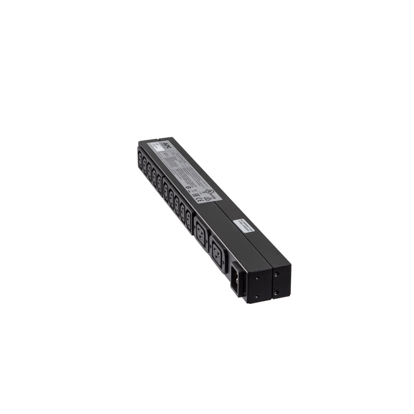 APC RACK PDU BASIC 1 U 16A 230V tehonjakeluyksikkö 12 AC-pistorasia(a) 0U/1U musta