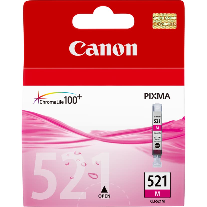 Canon Blæk Magenta CLI-521M - MP980