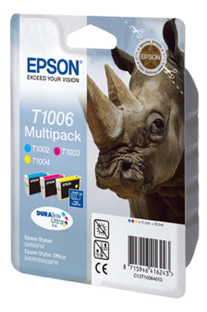 Epson Blæk Multipak T1006 - BX600 (C,M,Y)
