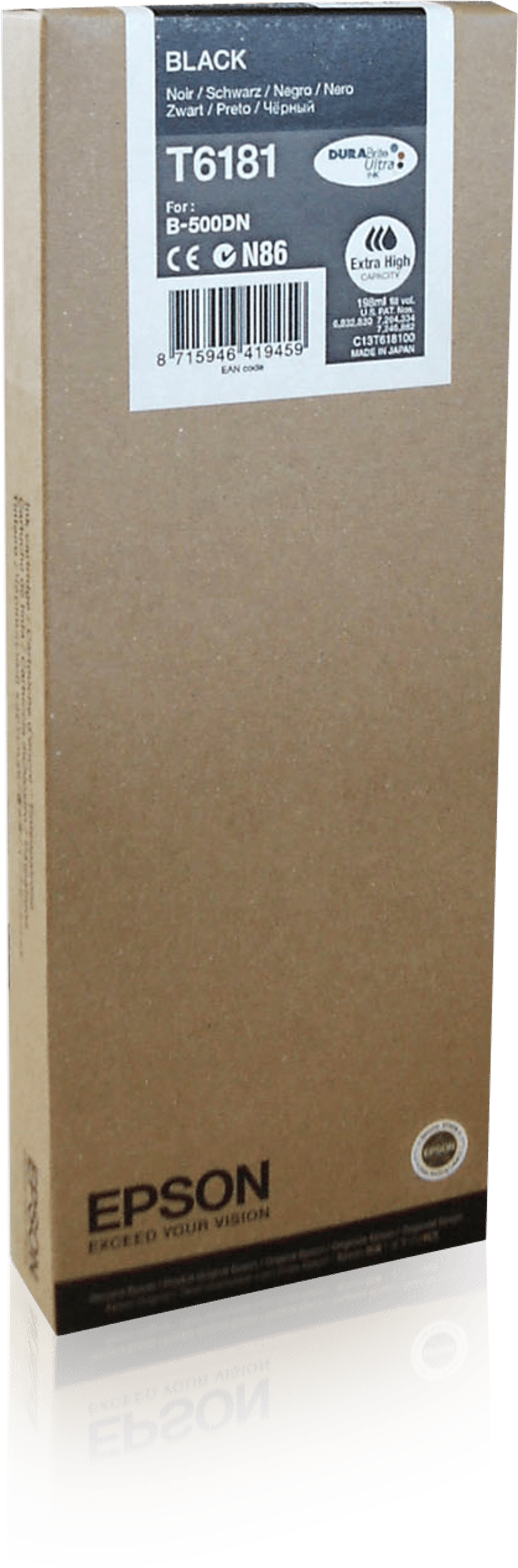 Epson Bläck Svart 8K PAGES B-500DN