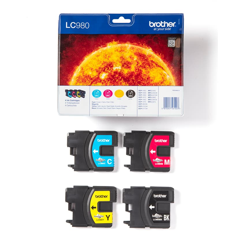 Brother Bläck Kit LC980 (S/C/M/Y)