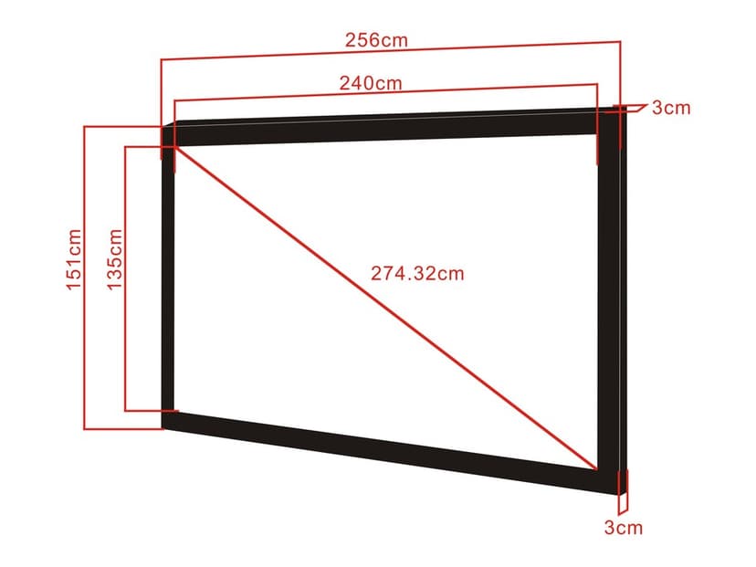 Multibrackets M Framed Projection Screen Deluxe
