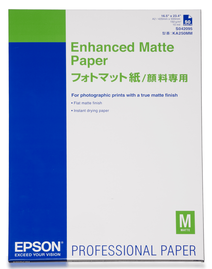 Epson Papper Enhanced Matt A2 50-Ark 192g