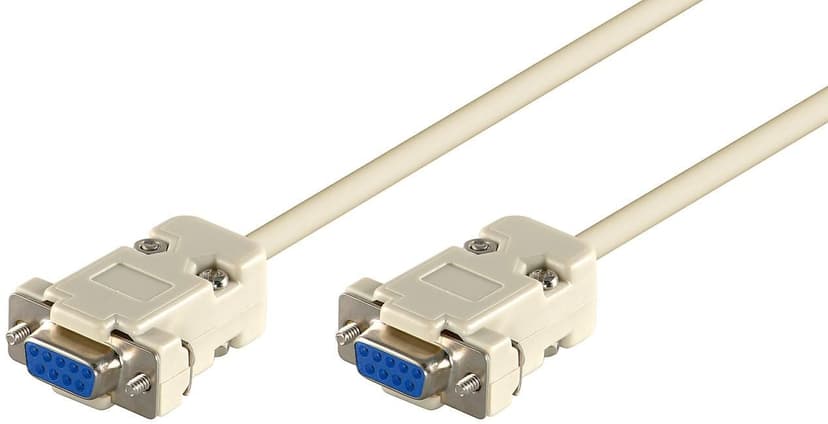 Microconnect Null Modem-Kabel 3m DB9 DB9 Hvit