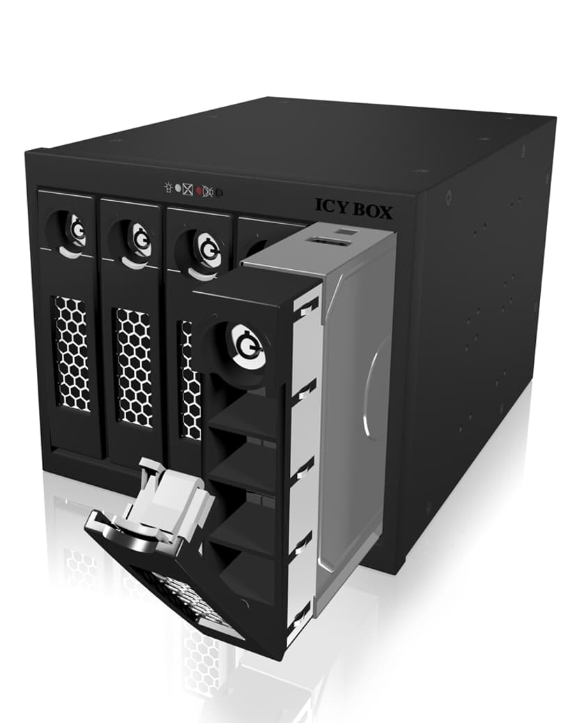 Icy Box HD Kassett 3X5.25" Till 5X3.5" SATA/300 Svart