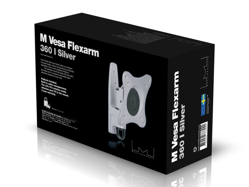 Multibrackets VESA Flexarm In 360 Silver 15-40"