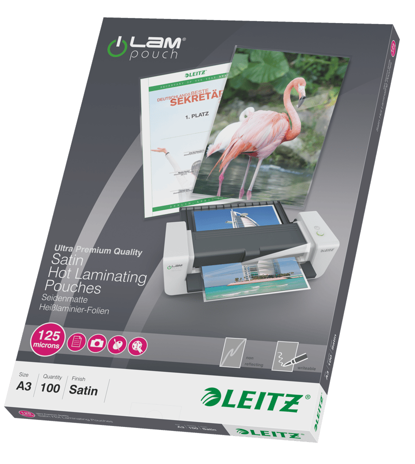 Leitz Lamineringsficka Matt 125mic A3 100st