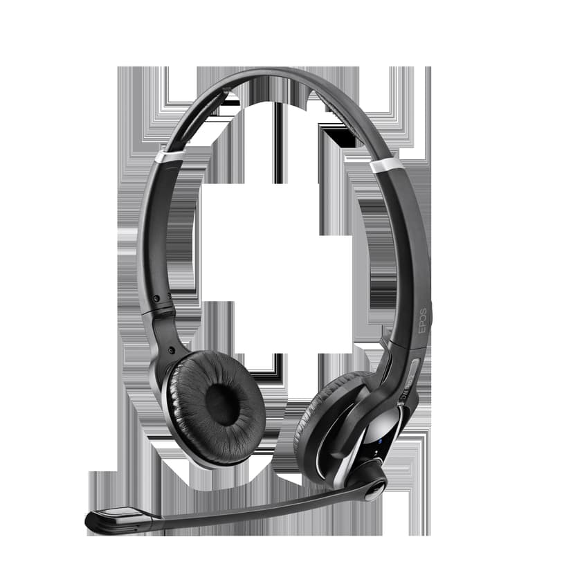 EPOS IMPACT DW PRO 2 ML (Dual Connectivity) Wireless Headset Skype for Business Sølv, Sort