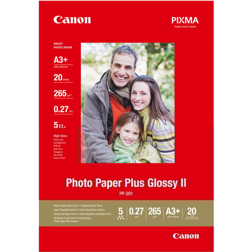 Canon Papper Photo Glossy Plus Ii Pp-201 A3+ 20-ark 275G