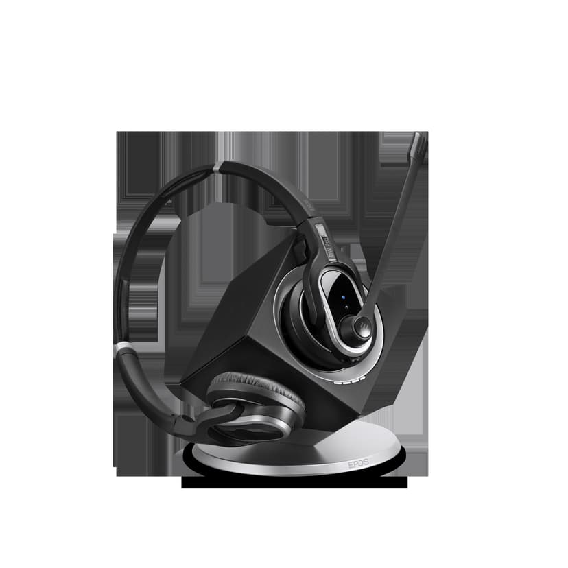 EPOS IMPACT DW PRO 2 ML (Dual Connectivity) Wireless Headset Skype for Business Sølv, Sort
