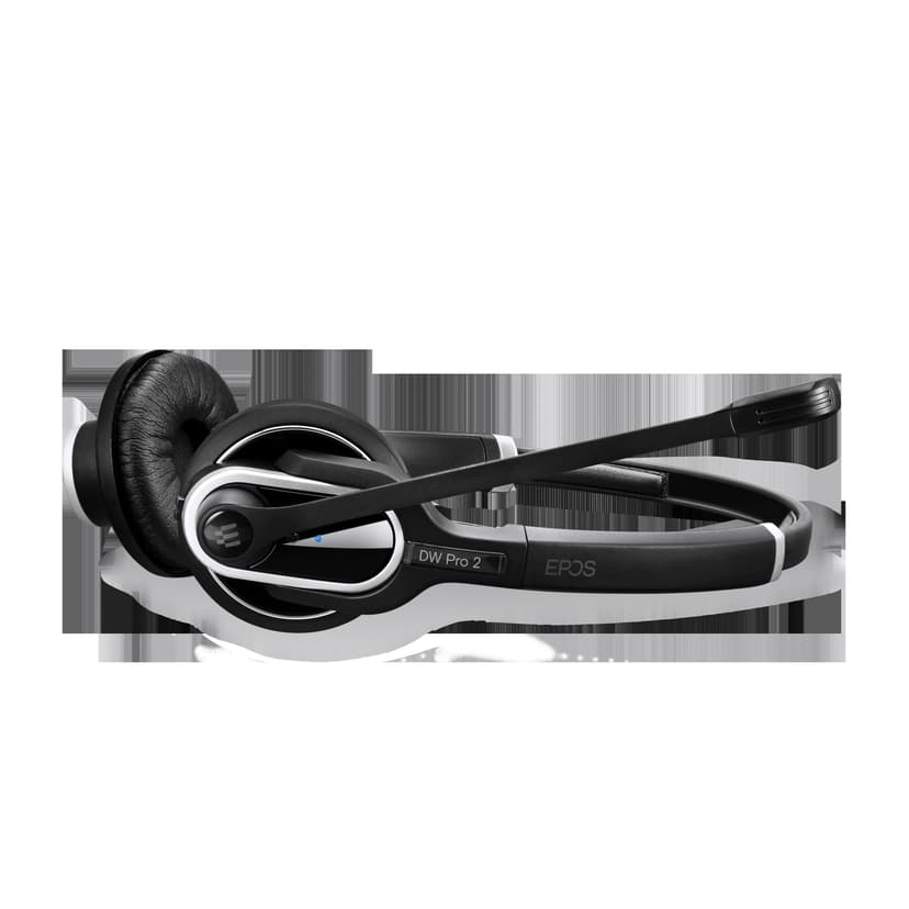 EPOS IMPACT DW PRO 2 ML (Dual Connectivity) Wireless Headset Skype for Business Sølv, Sort