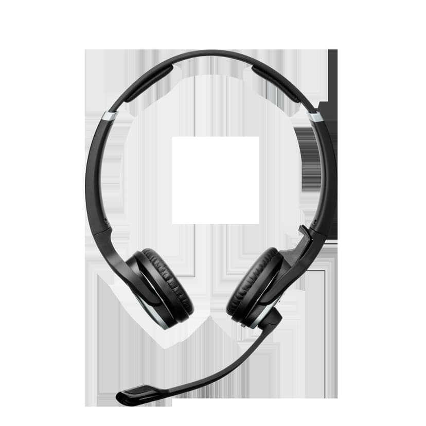 EPOS IMPACT DW PRO 2 ML (Dual Connectivity) Wireless Headset Skype for Business Sølv, Sort