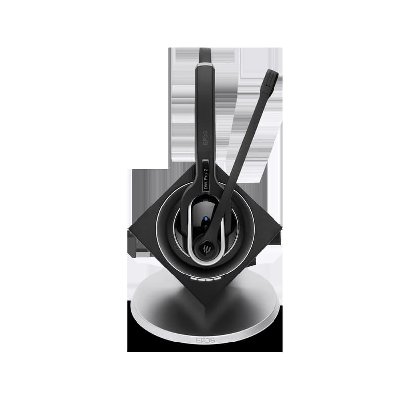 EPOS IMPACT DW PRO 2 ML (Dual Connectivity) Wireless Headset Skype for Business Sølv, Sort
