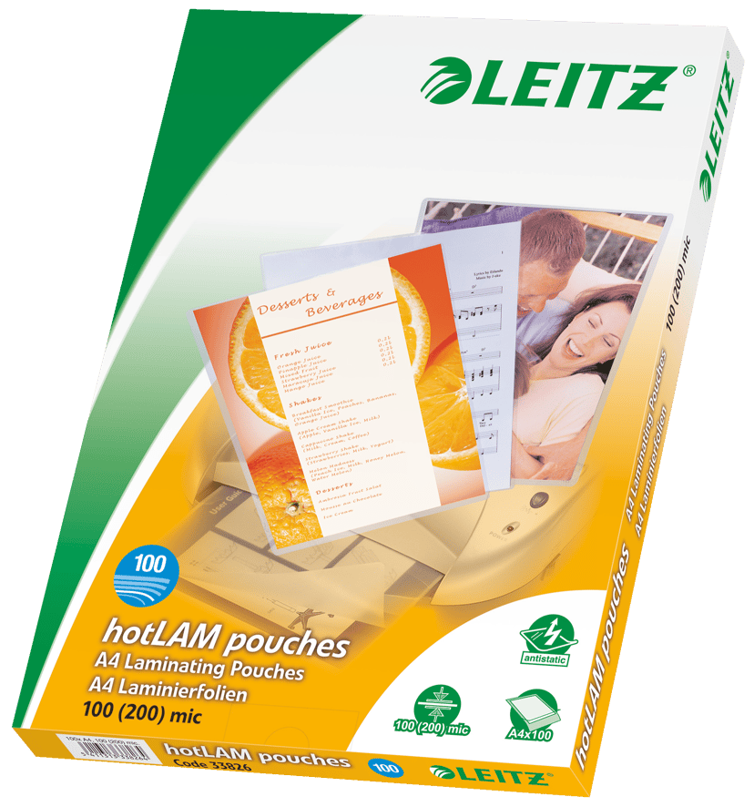 Leitz Laminointitasku 100mic A4 100kpl