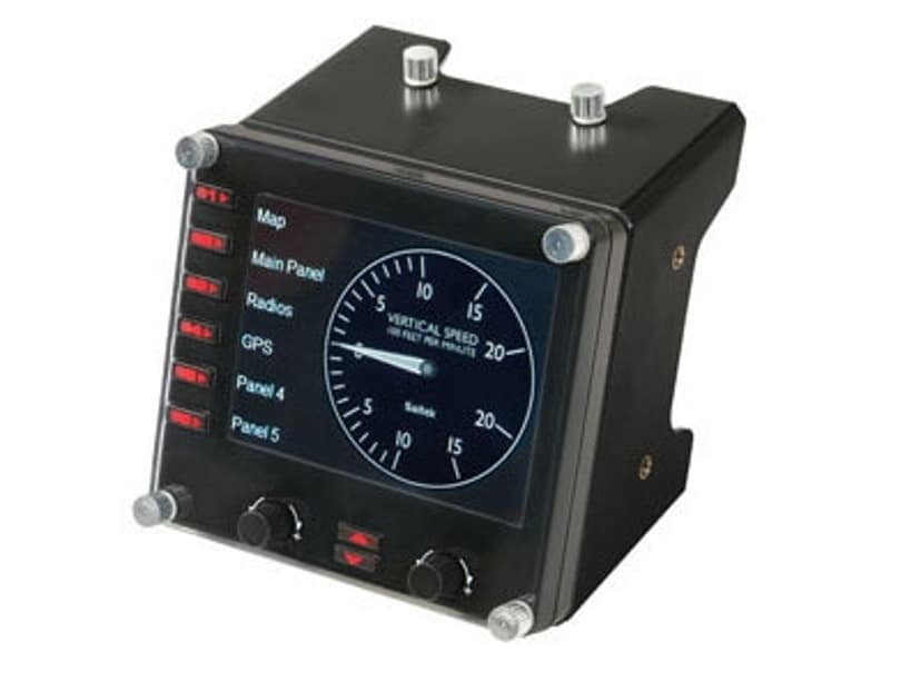 Logitech Pro Flight Instrument Panel Svart