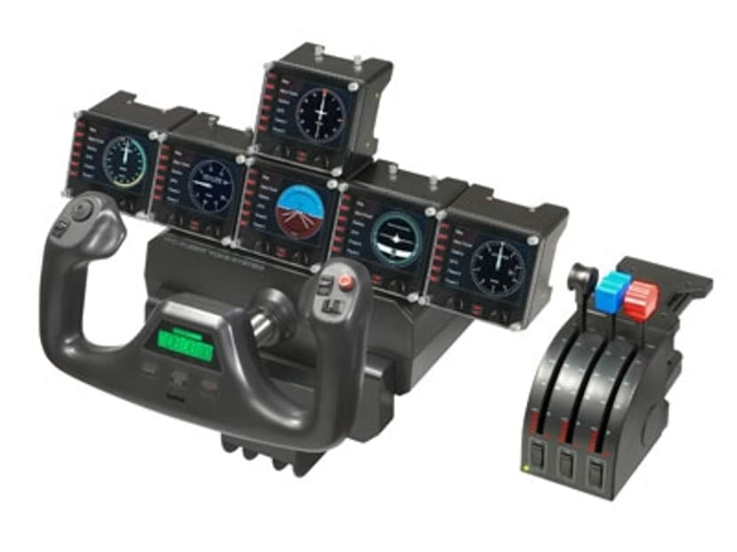 Logitech Pro Flight Instrument Panel Svart