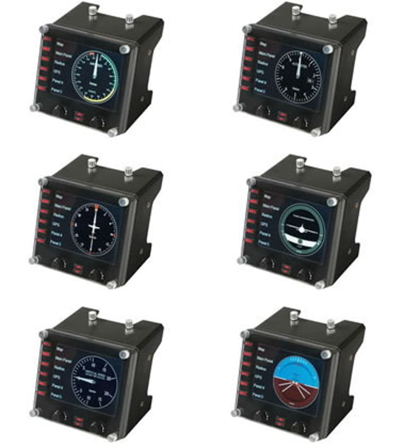 Logitech Pro Flight Instrument Panel Svart