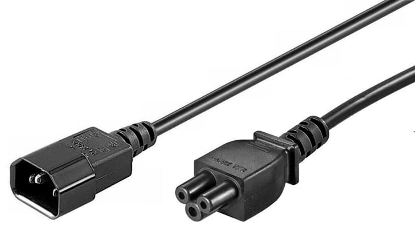 Microconnect Power Cord Notebook 1.8m C14 C5 Musta
