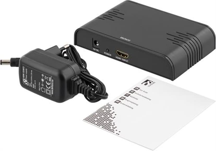 Deltaco ADAPTER HDMI 19-PIN - SCART HO HO M. AUDIO HDMI SCART Musta