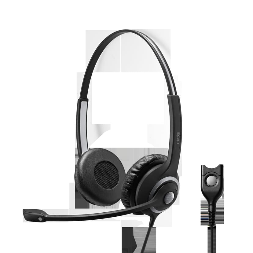 EPOS SC262 Headset Stereo Google Voice, Google Meet, Google Chromebook Silver, Svart