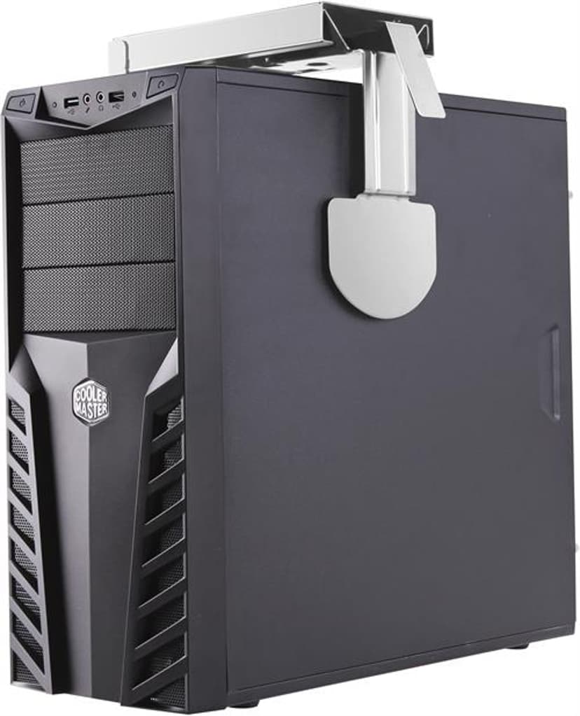 Deltaco Wall/Desk PC Holder In Steel