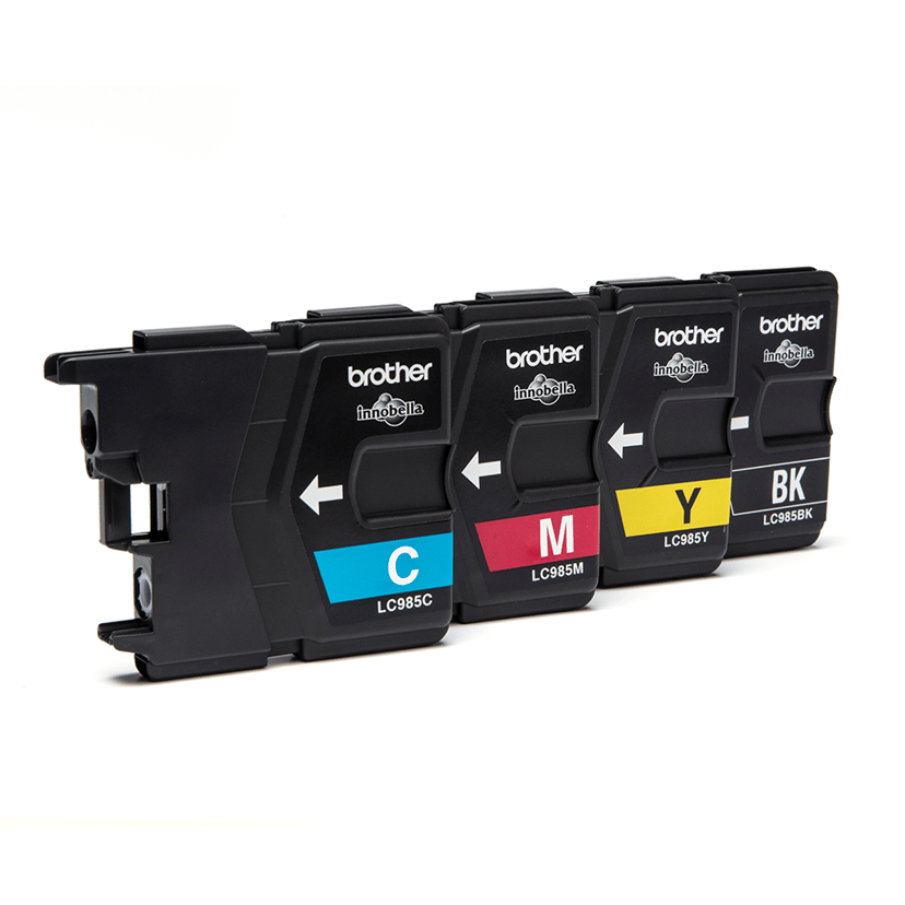 Brother Blæk Kit LC985 (B,C,M,Y) - DCP-J125