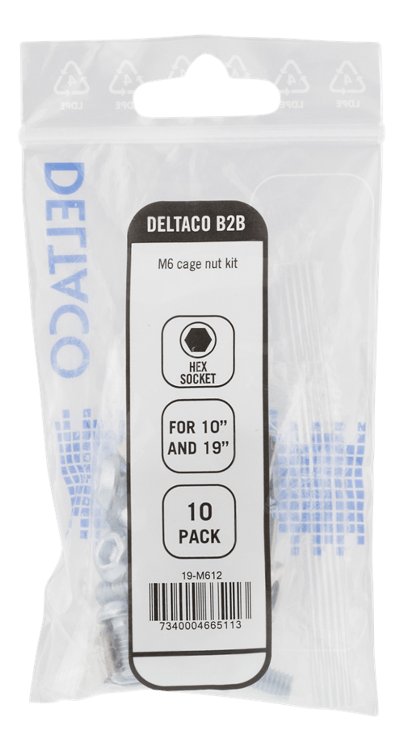 Deltaco Ruuvit ja korimutterit, 10 kpl
