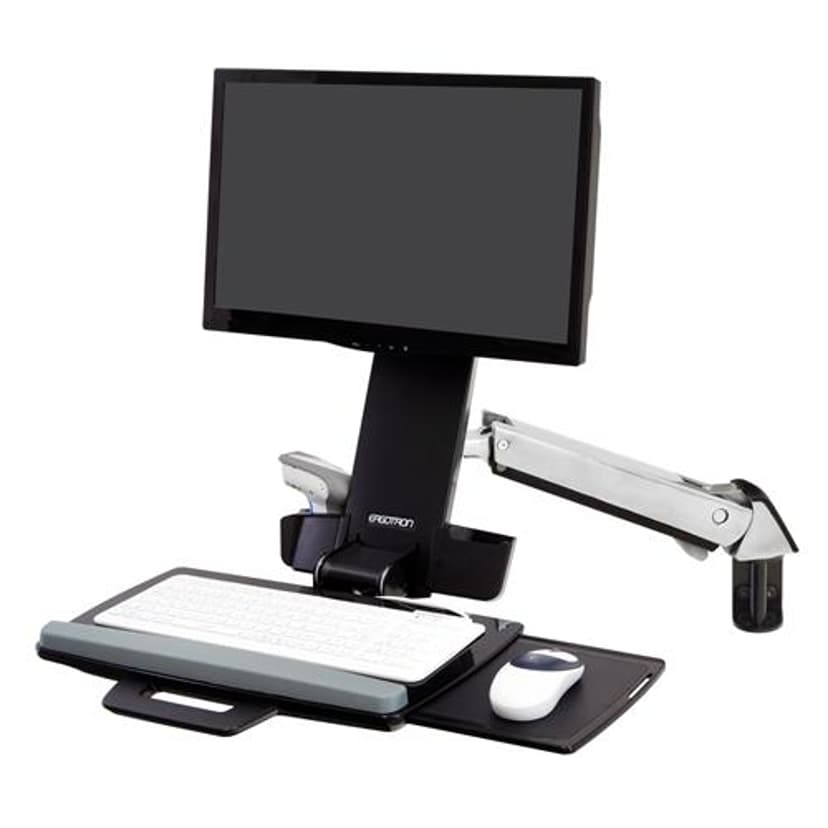 Ergotron StyleView Sit-Stand Combo Arm Aluminium/Svart