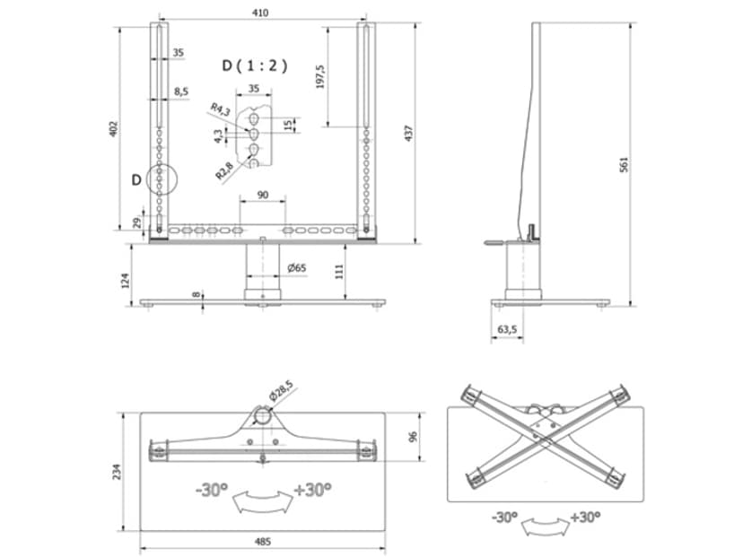 Multibrackets M Motorized Tablestand