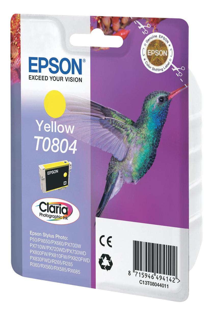 Epson Muste Keltainen T0804 - R265/360/RX560