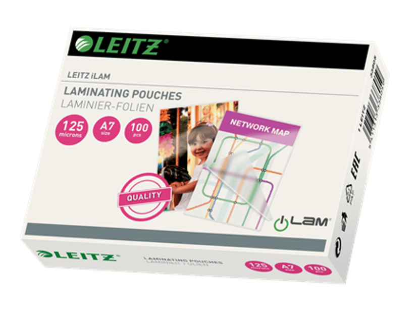 Leitz Lamineringsficka 125mic A7 100st