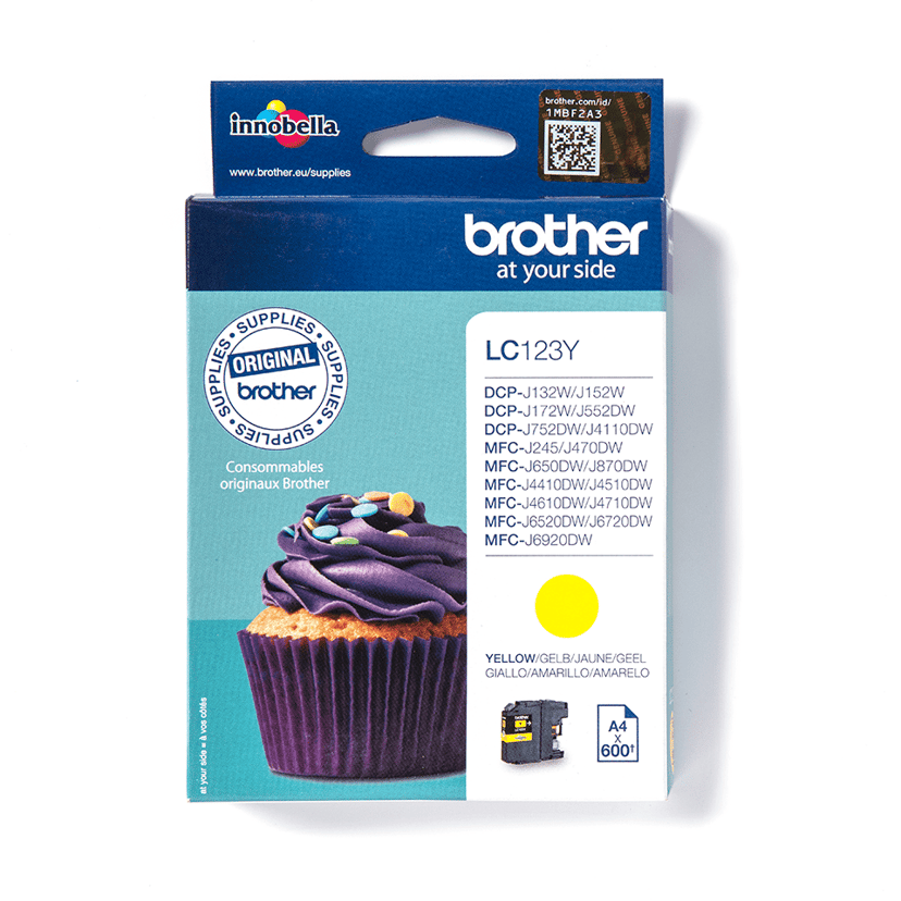 Brother Blekk Gul LC123Y - MFC-J4510DW