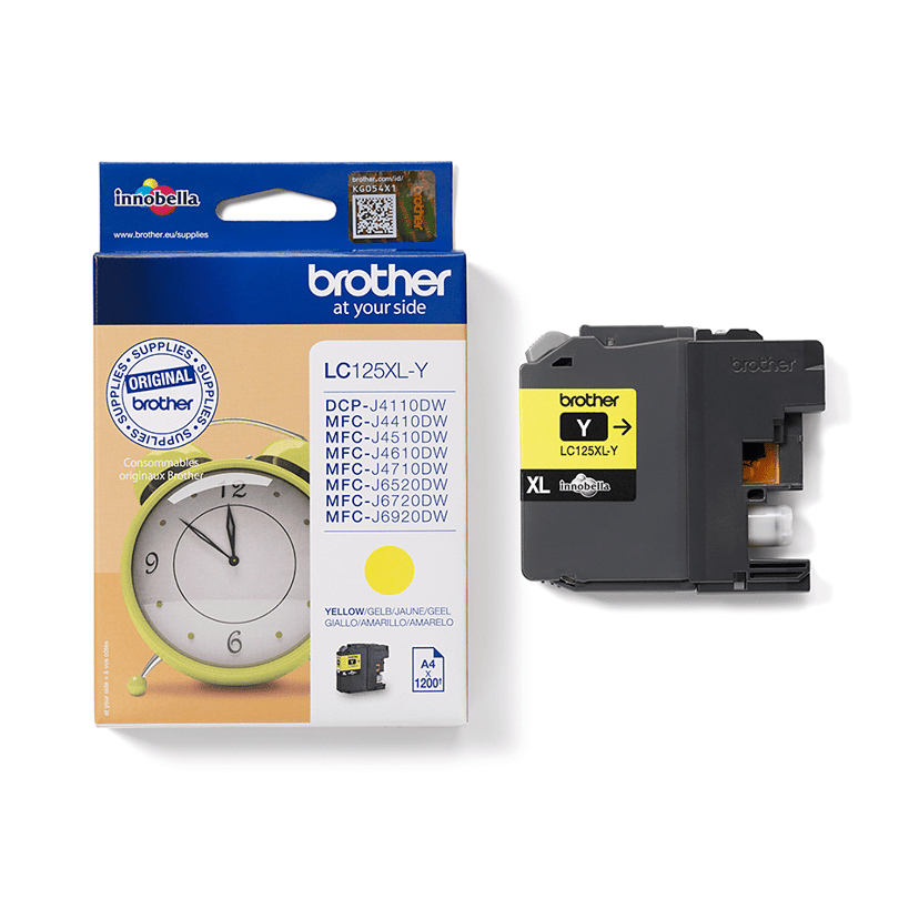 Brother Bläck Gul HC LC125XLY - MFC-J4510DW