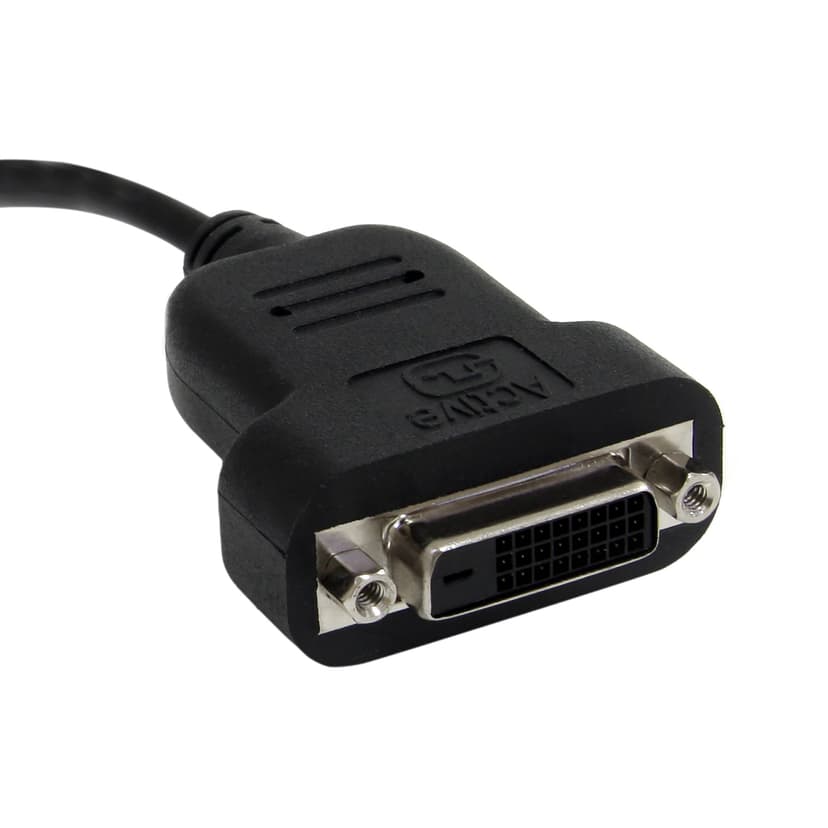 Startech Mini DisplayPort to DVI Active Adapter 0.12m Mini DisplayPort DVI-D Musta
