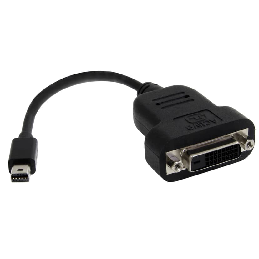 Startech Mini DisplayPort to DVI Active Adapter 0.12m Mini DisplayPort DVI-D Musta