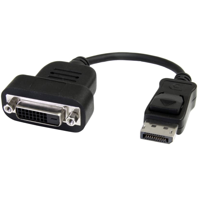 Startech DisplayPort to DVI Active Adapter 0.2m DisplayPort DVI-D Musta