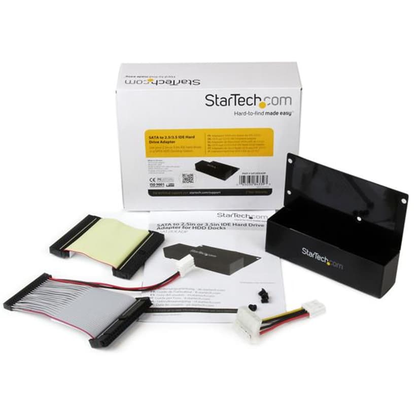 Startech SATA to 2.5in or 3.5in IDE Hard Drive Adapter for HDD Docks SATA 7-pin + SATA 15-pin IDE 40-pin + IDE 44-pin + LP4