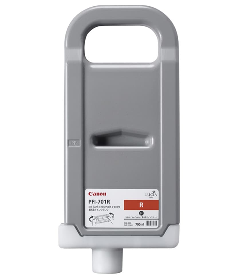 Canon Blekk Rød 700ml PFI-701R