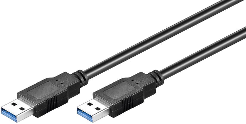 Microconnect USB-kabel 0.5m USB-A USB-A Svart