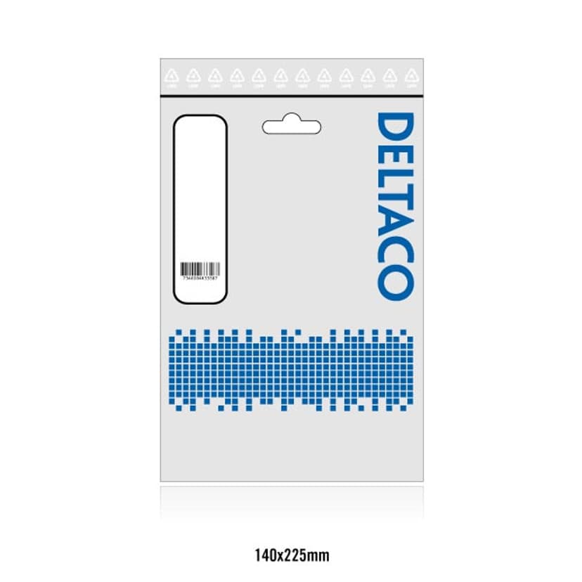 Deltaco Adapter HDMI VGA Vit