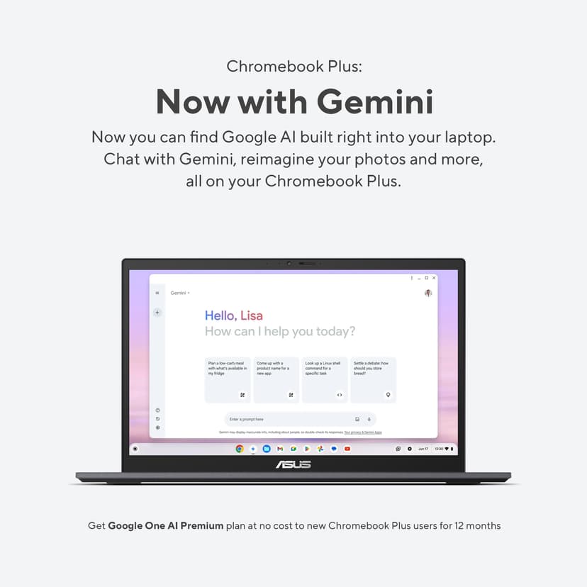 ASUS Chromebook Plus CX34 Core i3 8GB 128GB 14"