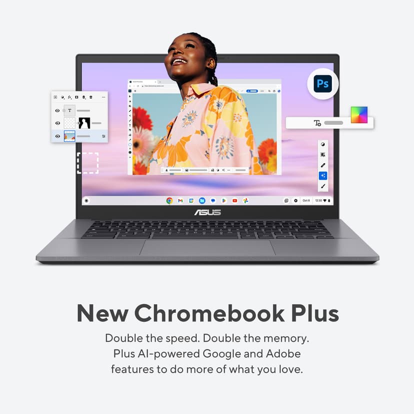 ASUS Chromebook Plus CX34 Core i3 8GB 128GB 14"
