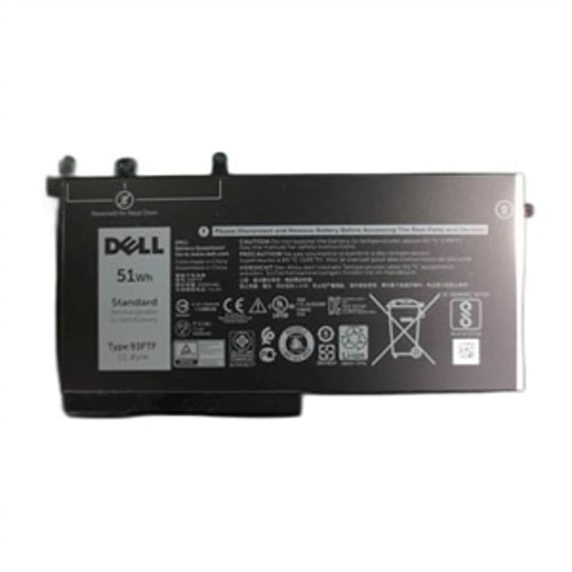 Dell 3-Cells Primär Litiumjonbatteri Med 51 Wattimmar