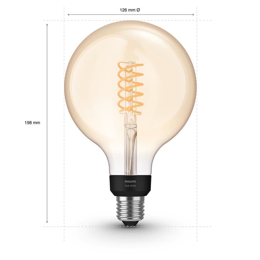 Philips 1-pack G125 E27 filamentgloblampa